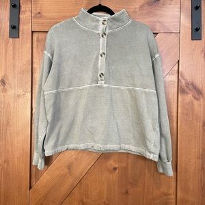 Acid washed green sweatshirt. Size medium